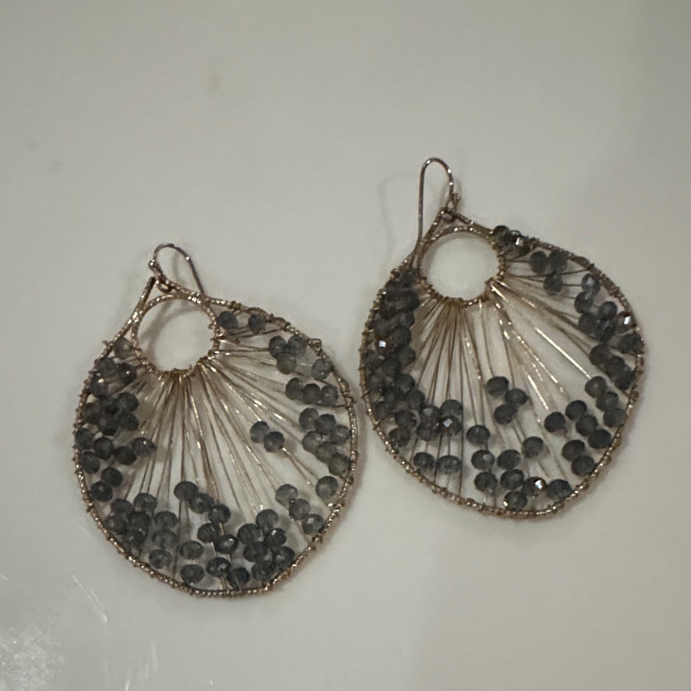 Elegant Black and Gold Earrings